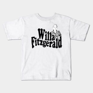 Willa Fitzgerald graphic illustration design Kids T-Shirt